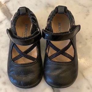Black Cross-Over Dress Shoes